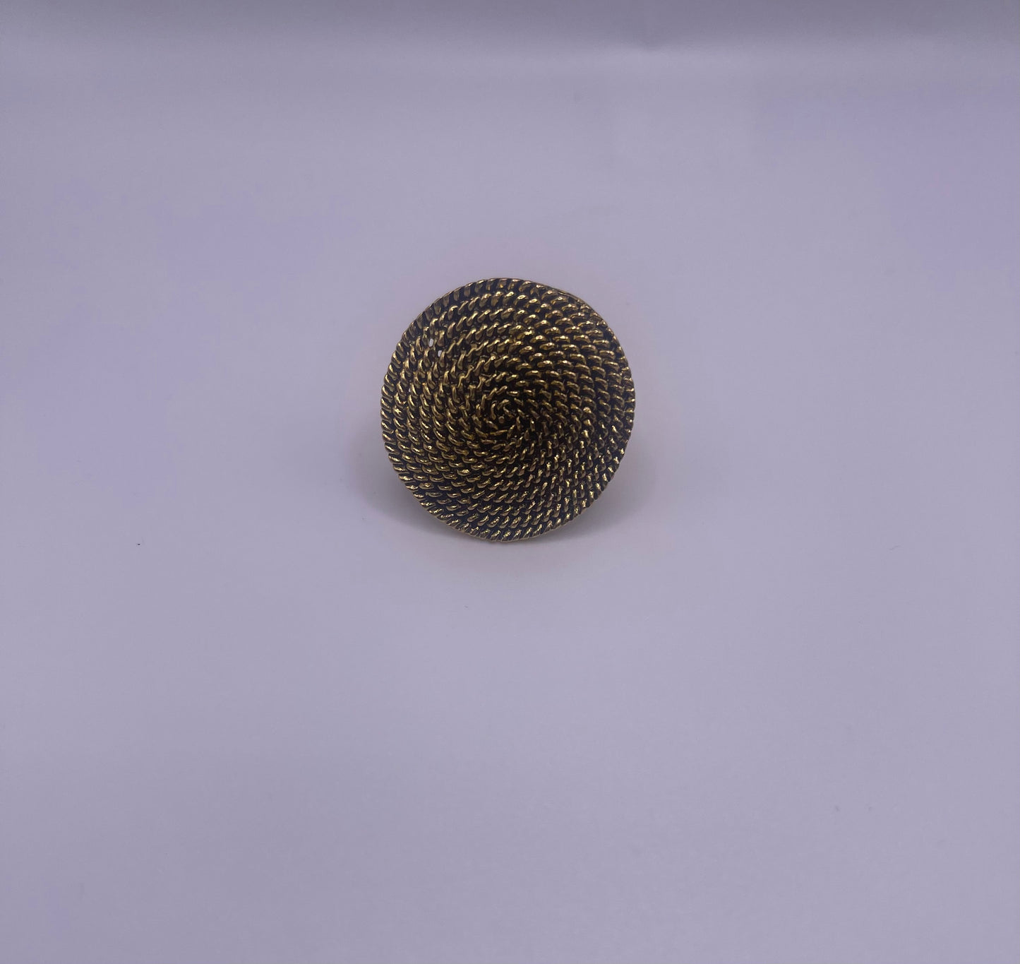 Flat Spiral Gold Ring