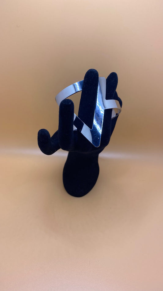 Metal Sliver Cuff Bracelet