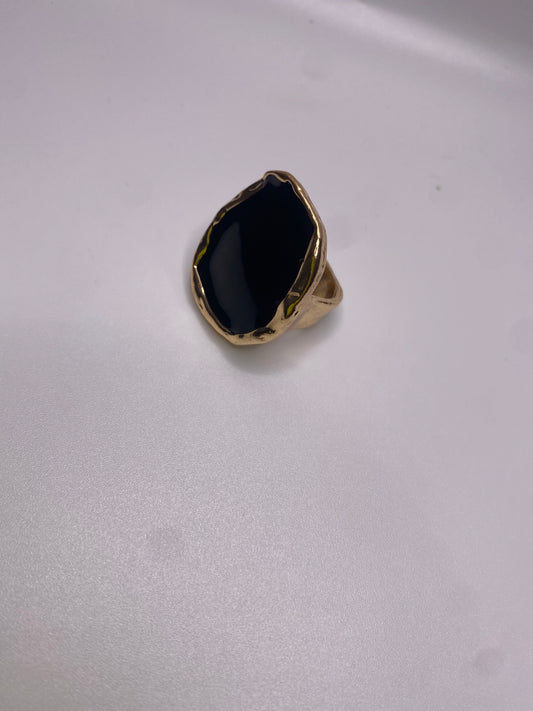 Black and Gold Ring