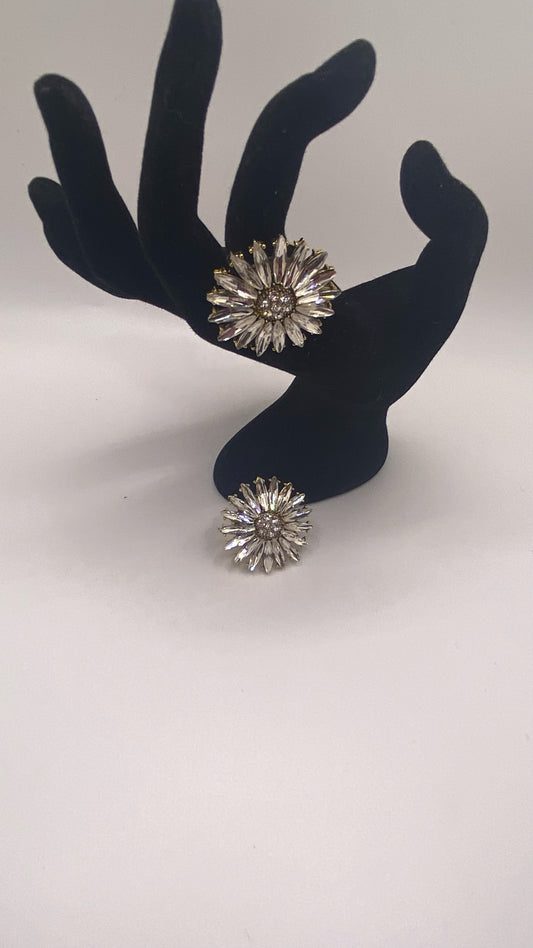 Rhinestone Diamond Flower Cluster