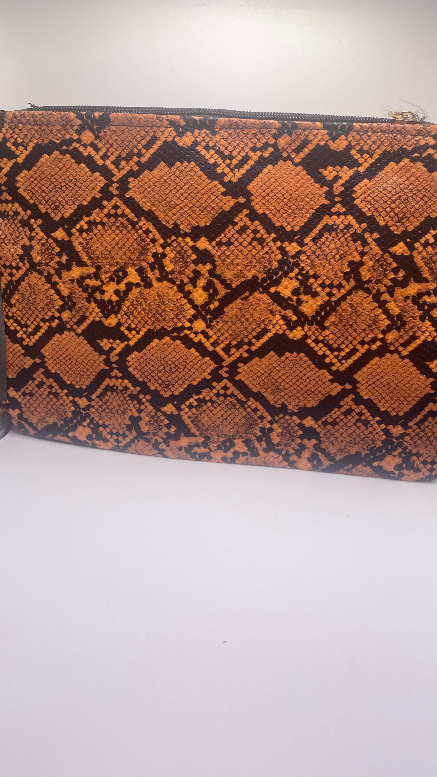 SNAKE SKIN CLUTCH