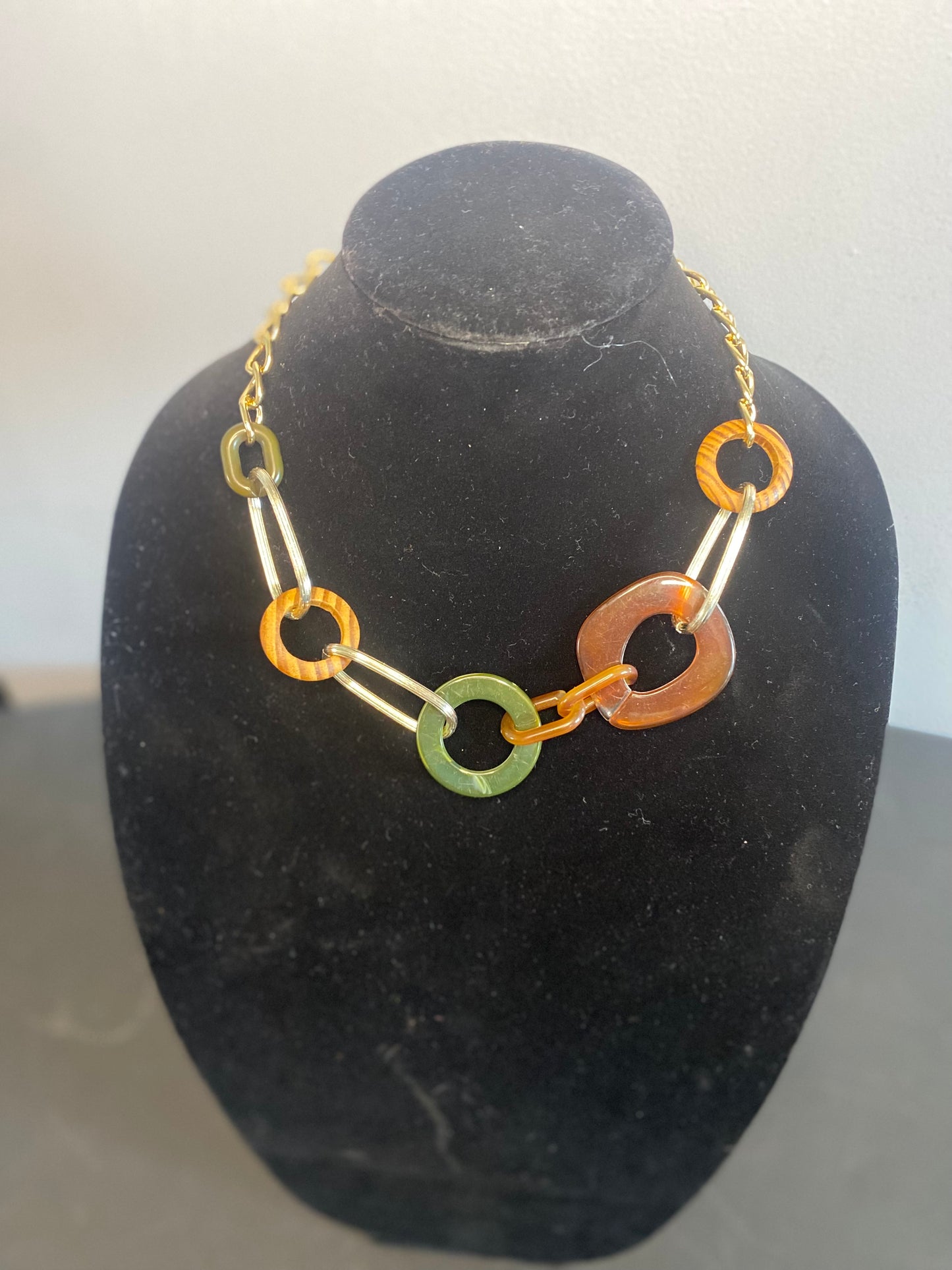 Multi Color Chain Necklace