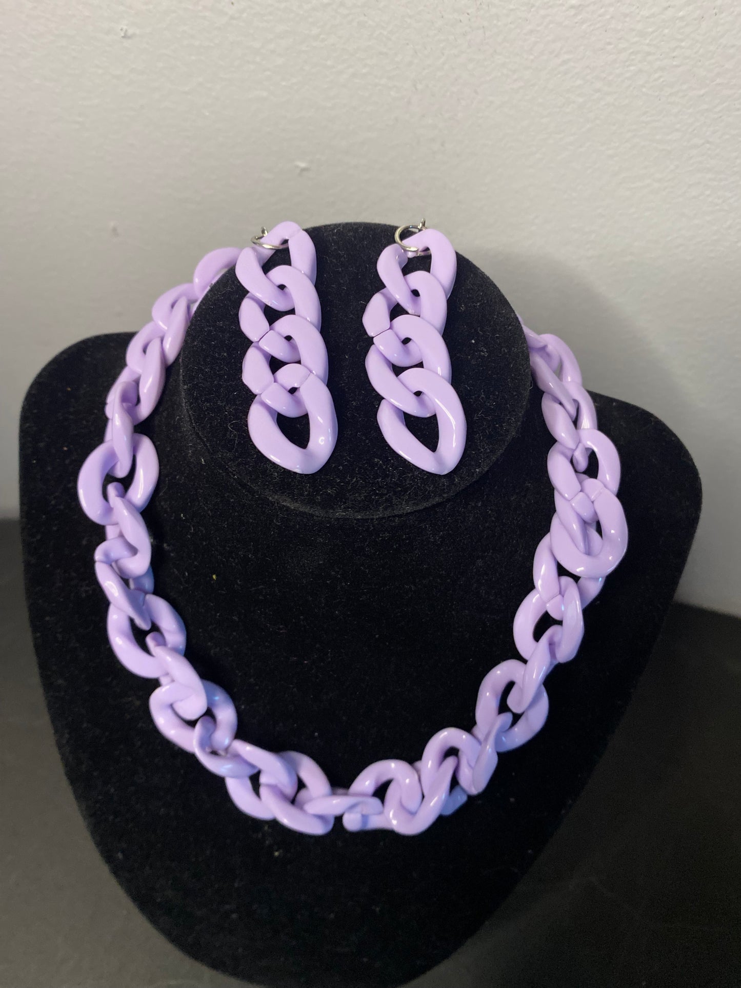 Lavender Chain Necklace Set