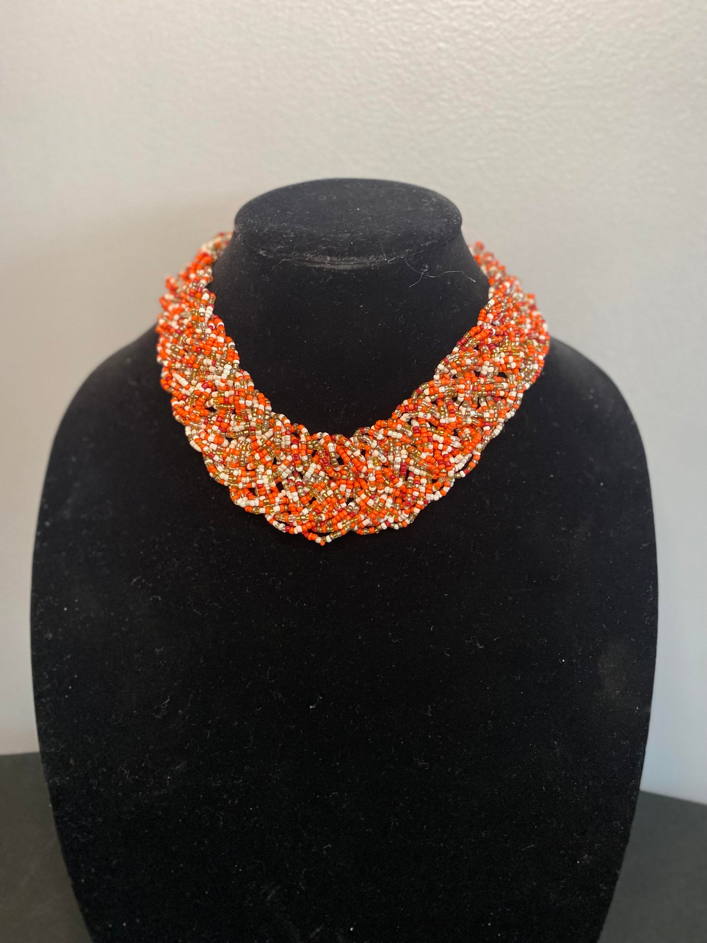 Beaded  Color Statement Necklace Set